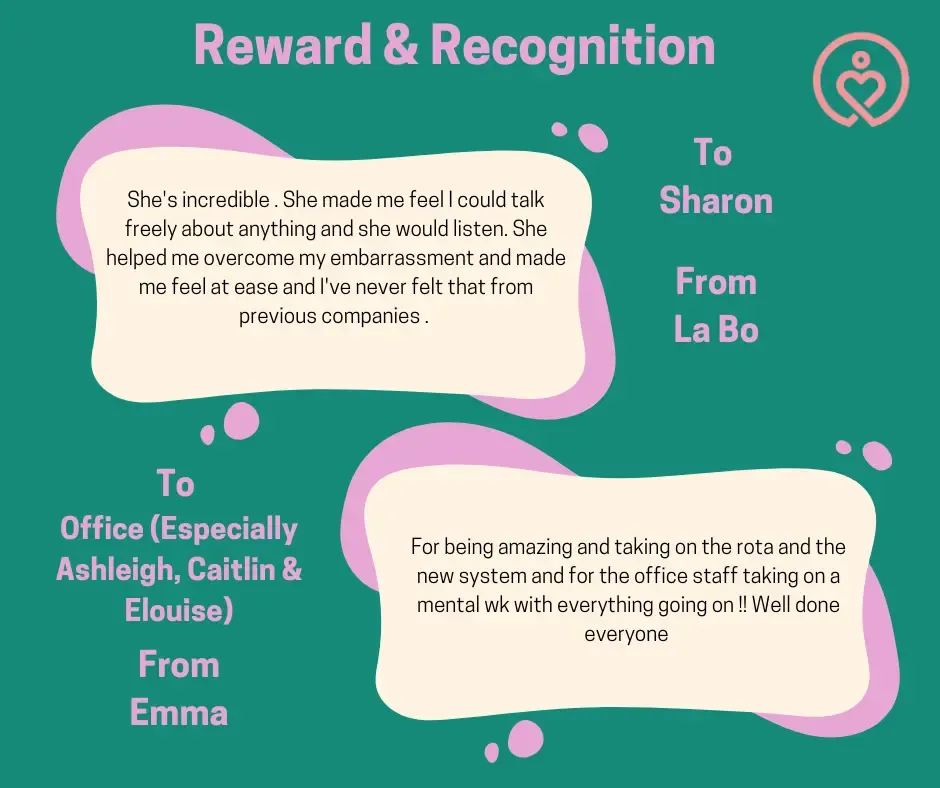 Reward & Recognition shout-outs from 22 April 2025
