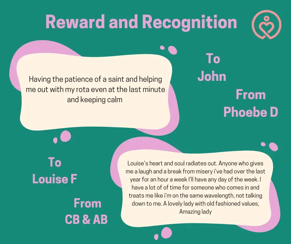 Reward & Recognition shout-outs from 20 November 2025