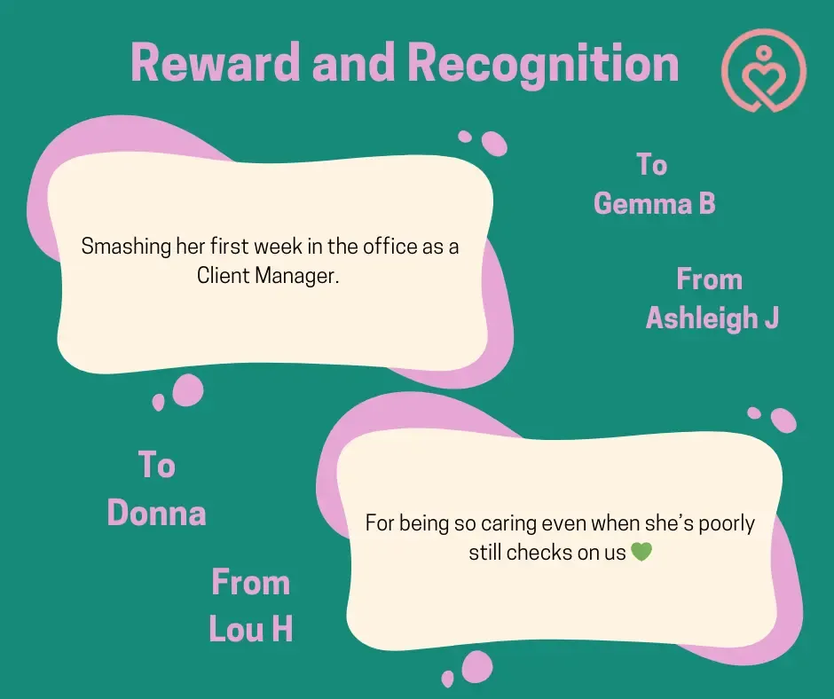 Reward & Recognition shout-outs from 19 March 2026