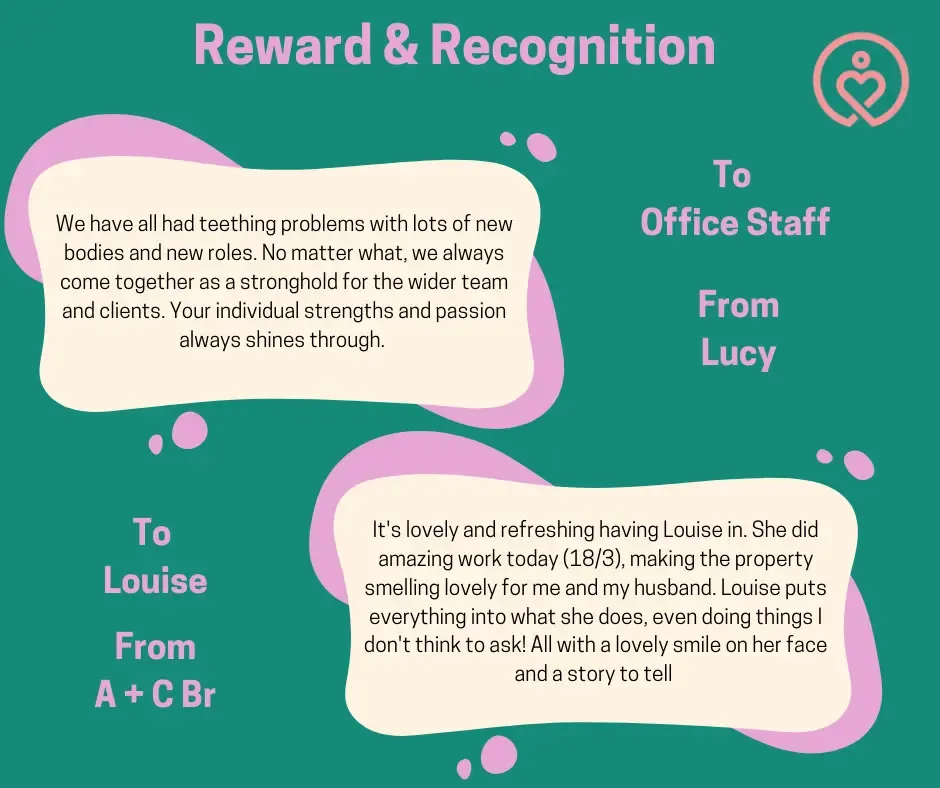 Reward & Recognition shout-outs from 17 March 2025